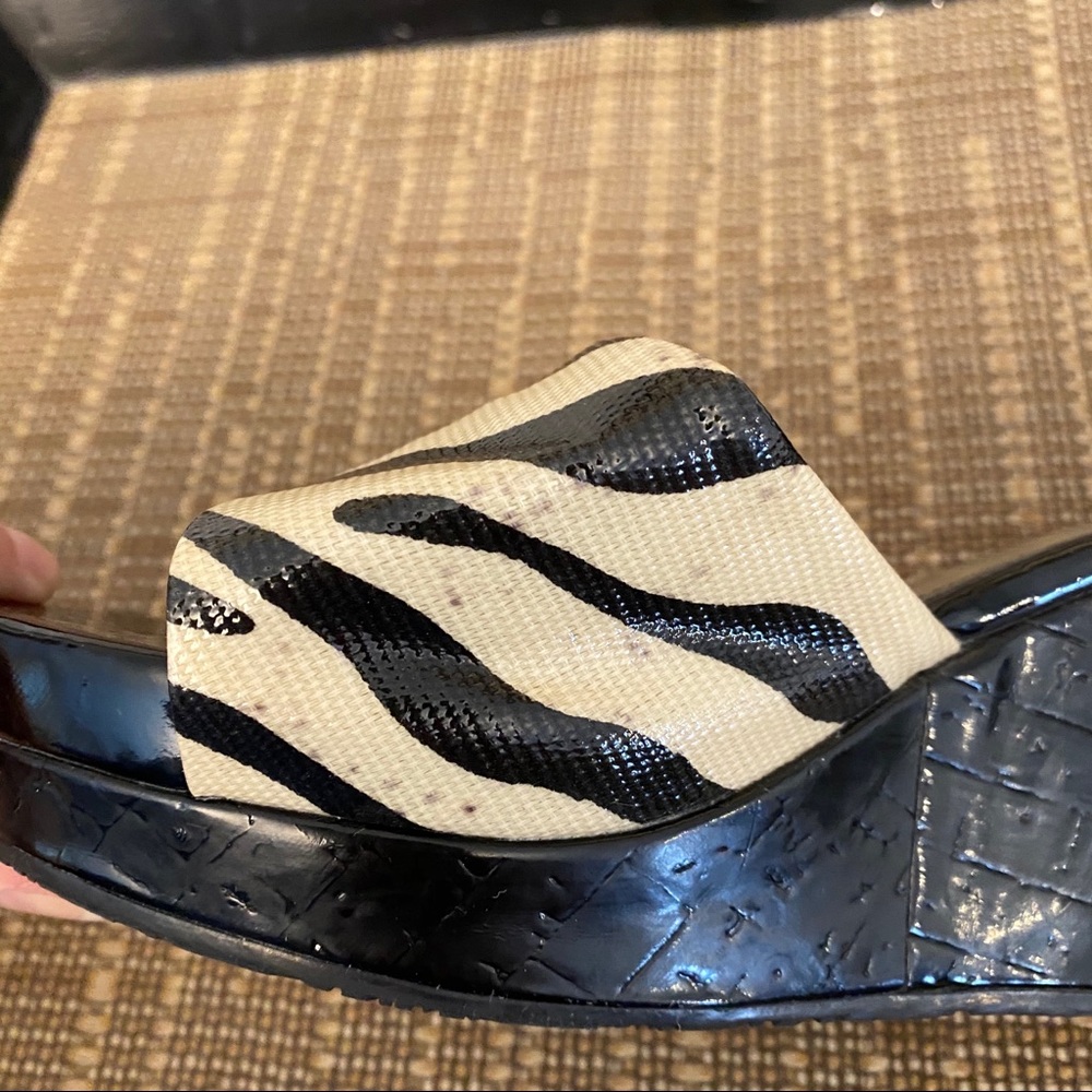 Style & Co Zebra Print Platform Wedge Sandals - image 5